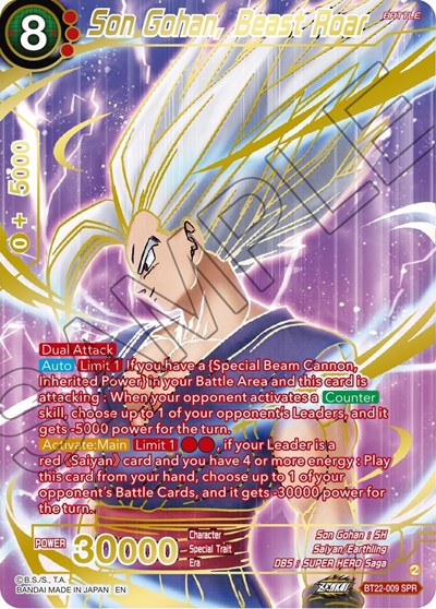 Son Gohan, Beast Roar BT22-009