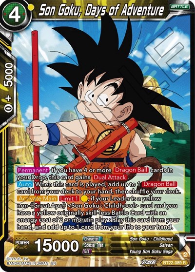 Son Goku, Days of Adventure BT22-089