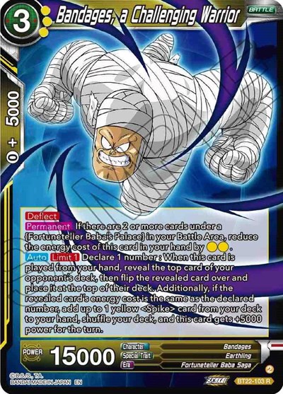 Bandages, a Challenging Warrior BT22-103