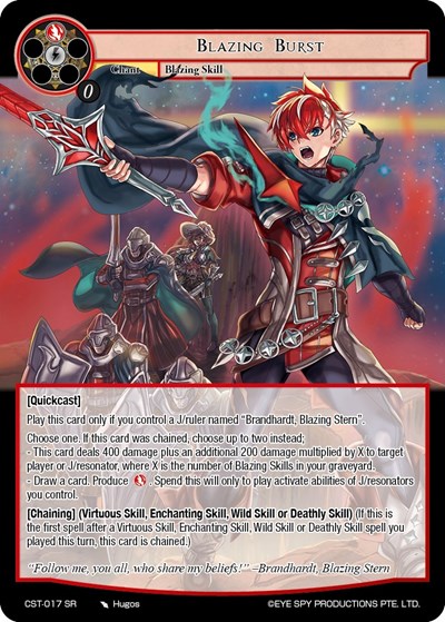 Blazing Burst — Clash of the Star Trees
