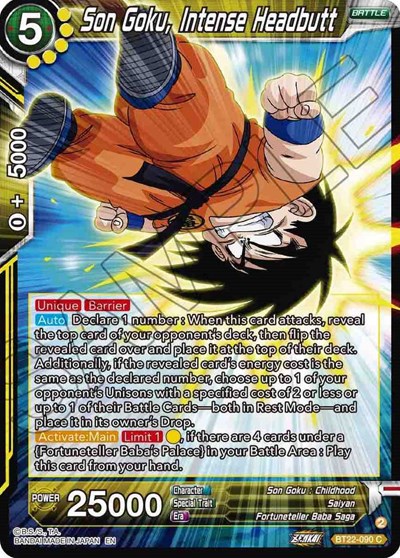 Son Goku, Intense Headbutt BT22-090