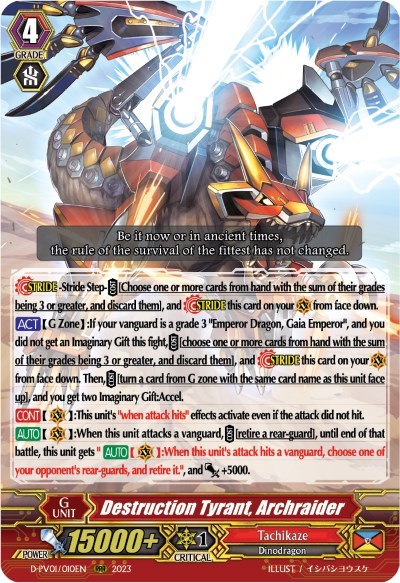 Destruction Tyrant, Archraider [P-Format] D-PV01/010EN
