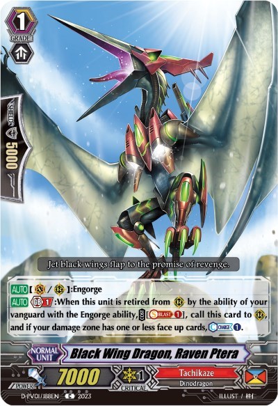 Black Wing Dragon, Raven Ptera [P-Format] D-PV01/188EN