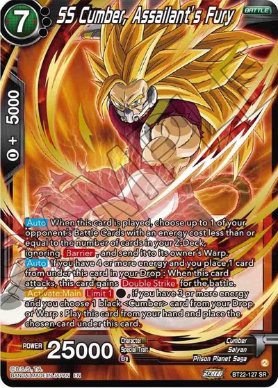 SS Cumber, Assailant´s Fury BT22-127