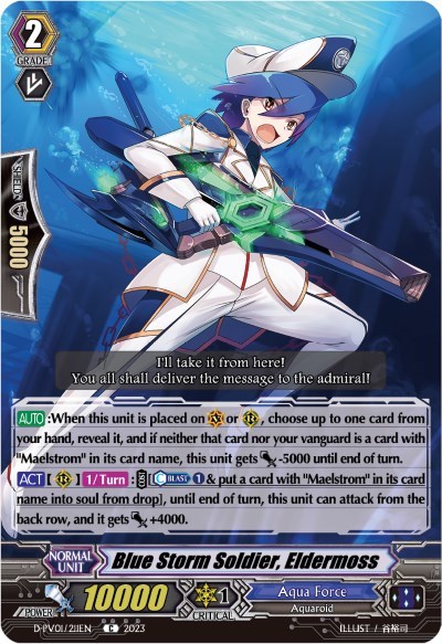 Blue Storm Soldier, Eldermoss [P-Format] D-PV01/211EN