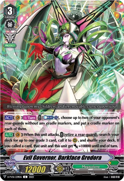 Evil Governor, Darkface Gredora [V Format] D-PV01/239EN