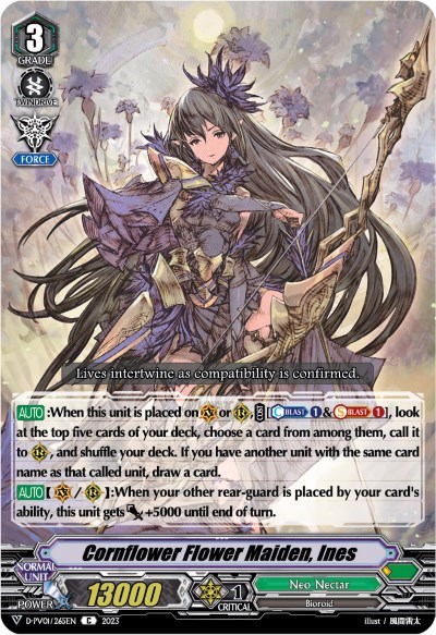 Cornflower Flower Maiden, Ines [V Format] D-PV01/265EN