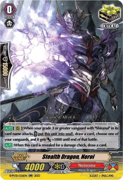 Stealth Dragon, Noroi [P-Format] D-PV01/036EN