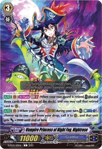 Vampire Princess of Night Fog, Nightrose [P-Format] D-PV01/119EN