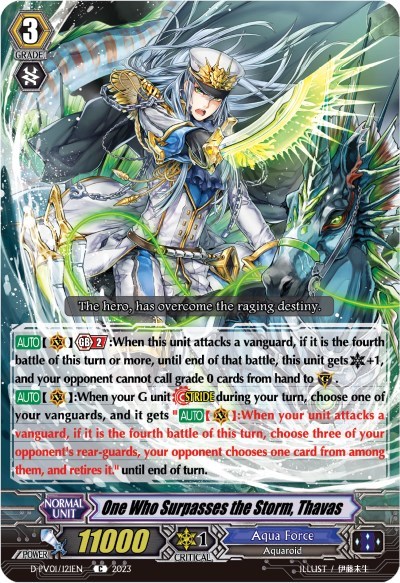 One Who Surpasses the Storm, Thavas [P-Format] D-PV01/121EN