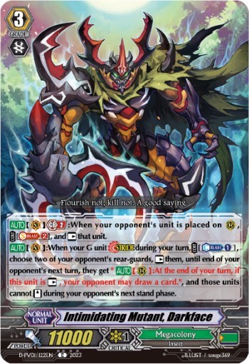 Intimidating Mutant, Darkface [P-Format] D-PV01/122EN