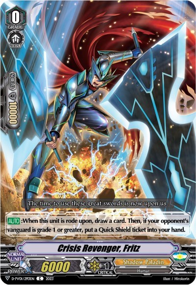 Crisis Revenger, Fritz [V Format] D-PV01/293EN