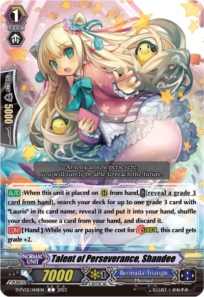 Talent of Perseverance, Shandee [P-Format] D-PV01/144EN