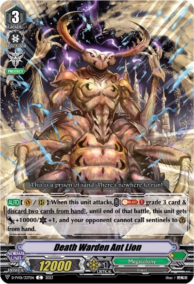 Death Warden Ant Lion [V Format] D-PV01/337EN