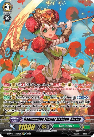 Ranunculus Flower Maiden, Ahsha [P-Format] D-PV01/SP28EN