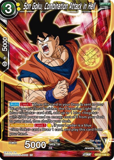 Son Goku, Combination Attack in Hell BT22-108