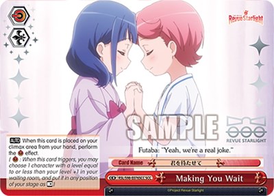 Making You Wait RSL/S98-E076SCC SCC
