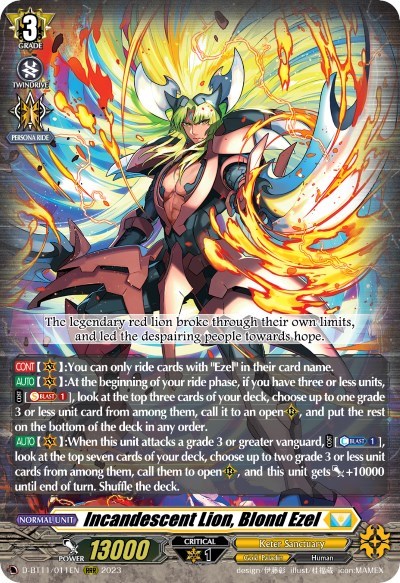 Incandescent Lion, Blond Ezel [D-Format] 