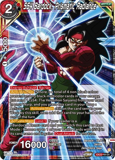 SS4 Bardock, Prismatic Radiance EX23-49
