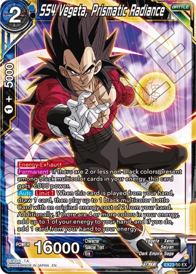 SS4 Vegeta, Prismatic Radiance EX23-50