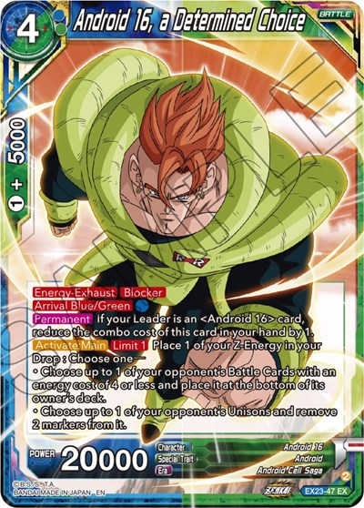Android 16, a Determined Choice EX23-47