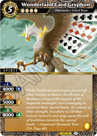 Wonderland Card Gryphon BSS03-037