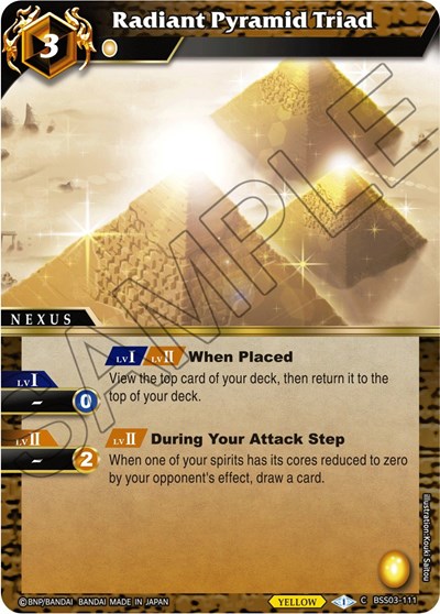 Radiant Pyramid Triad BSS03-111