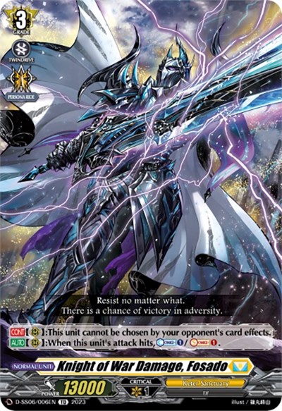 Knight of War Damage, Fosado [D Format] D-SS06/006EN