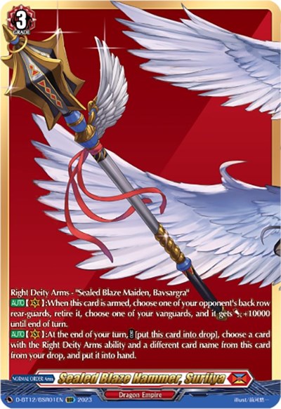 Sealed Blaze Hammer, Suriiya [D-Format] D-BT12/BSR01EN