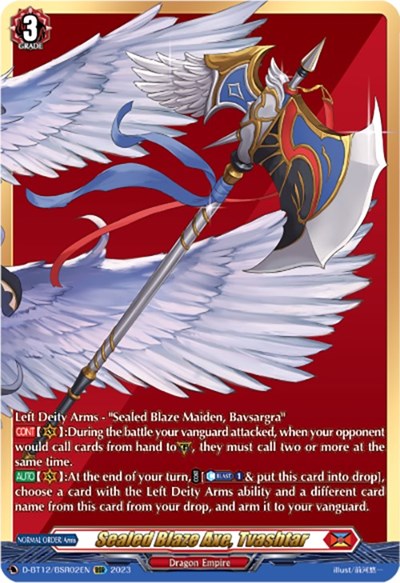 Sealed Blaze Axe, Tvashtar [D-Format] D-BT12/BSR02EN