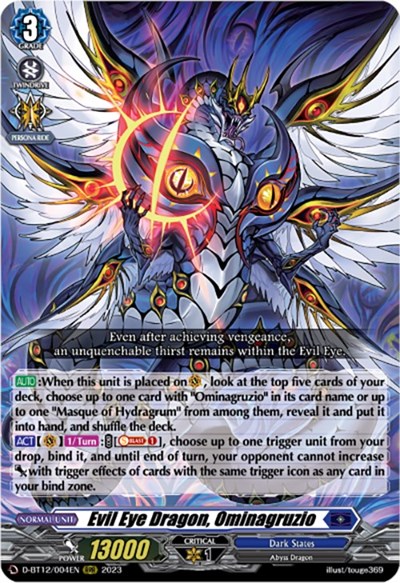 Evil Eye Dragon, Ominagruzio [D-Format] D-BT12/004EN