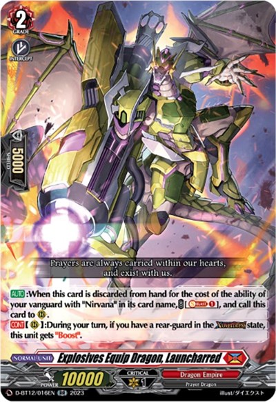 Explosives Equip Dragon, Launcharred [D-Format] D-BT12/016EN