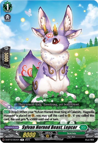 Sylvan Horned Beast, Lepcor [D-Format] D-BT12/054EN