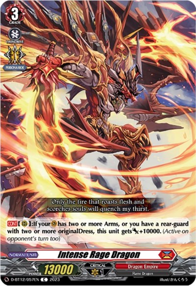 Intense Rage Dragon [D-Format] D-BT12/057EN