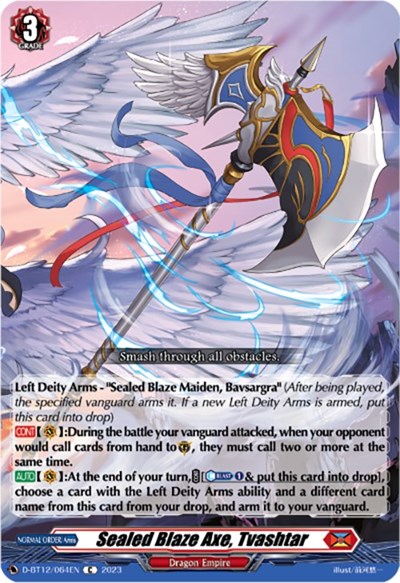 Sealed Blaze Axe, Tvashtar [D-Format] D-BT12/064EN