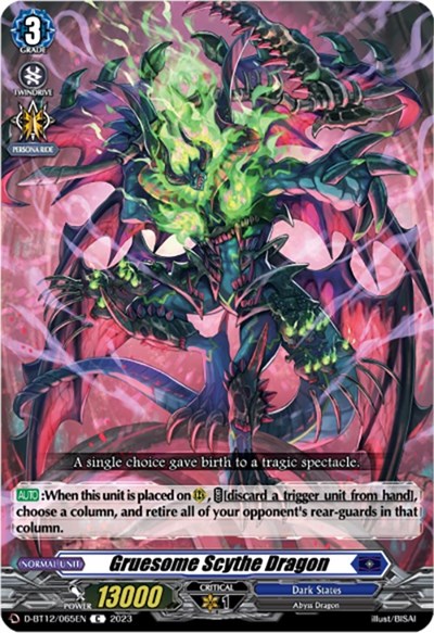 Gruesome Scythe Dragon [D-Format] D-BT12/065EN