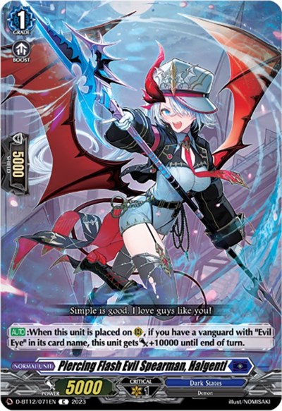 Piercing Flash Evil Spearman, Halgenti [D-Format] D-BT12/071EN