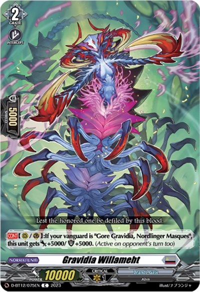 Gravidia Willameht [D-Format] D-BT12/075EN