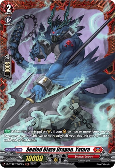 Sealed Blaze Dragon, Yatara [D-Format] D-BT12/FR05EN