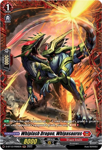 Whiplash Dragon, Whipasaurus [D-Format] D-BT12/FR06EN