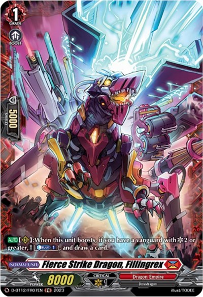 Fierce Strike Dragon, Fillingrex [D-Format] D-BT12/FR07EN