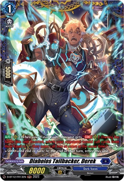 Diabolos Tailbacker, Derek [D-Format] D-BT12/FR13EN