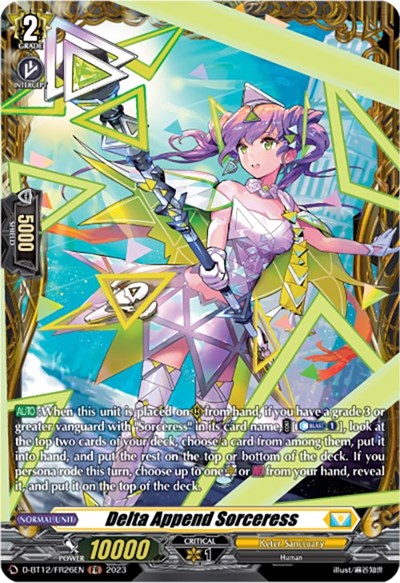 Delta Append Sorceress [D-Format] D-BT12/FR26EN
