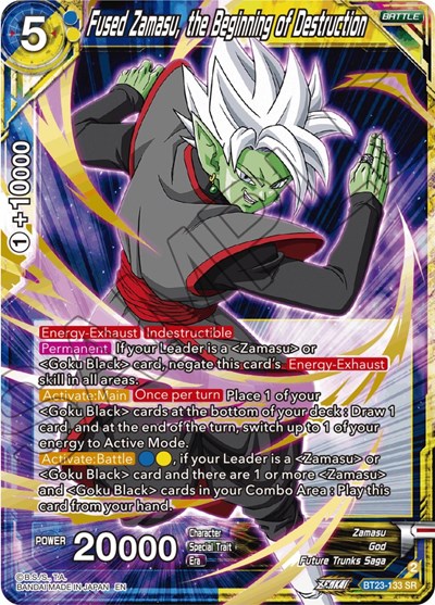 Fused Zamasu, the Beginning of Destruction BT23-133