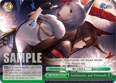 Sentiments and Fireworks AZL/S102-TE59R RRR