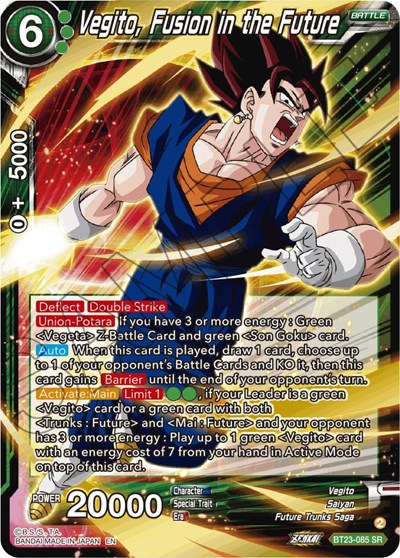 Vegito, Fusion in the Future BT23-085