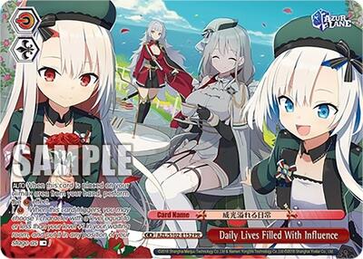 Daily Lives Filled With Influence AZL/S102-E152 PR
