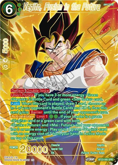 Vegito, Fusion in the Future BT23-085