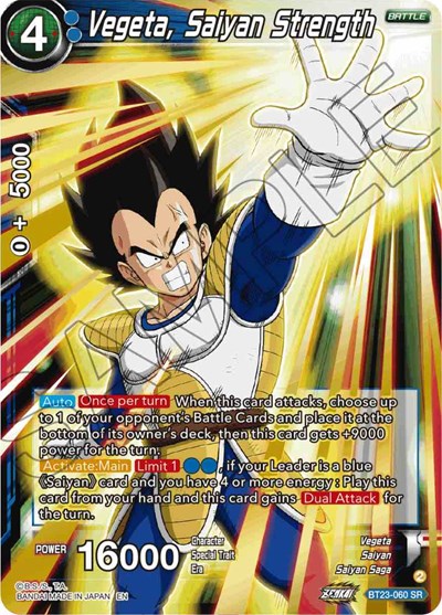 Vegeta, Saiyan Strength BT23-060