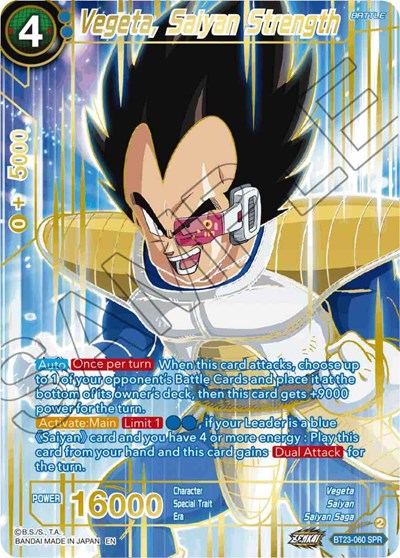 Vegeta, Saiyan Strength BT23-060